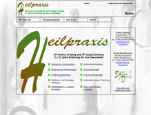 Tablet Screenshot of heilpraxis-droberg.de